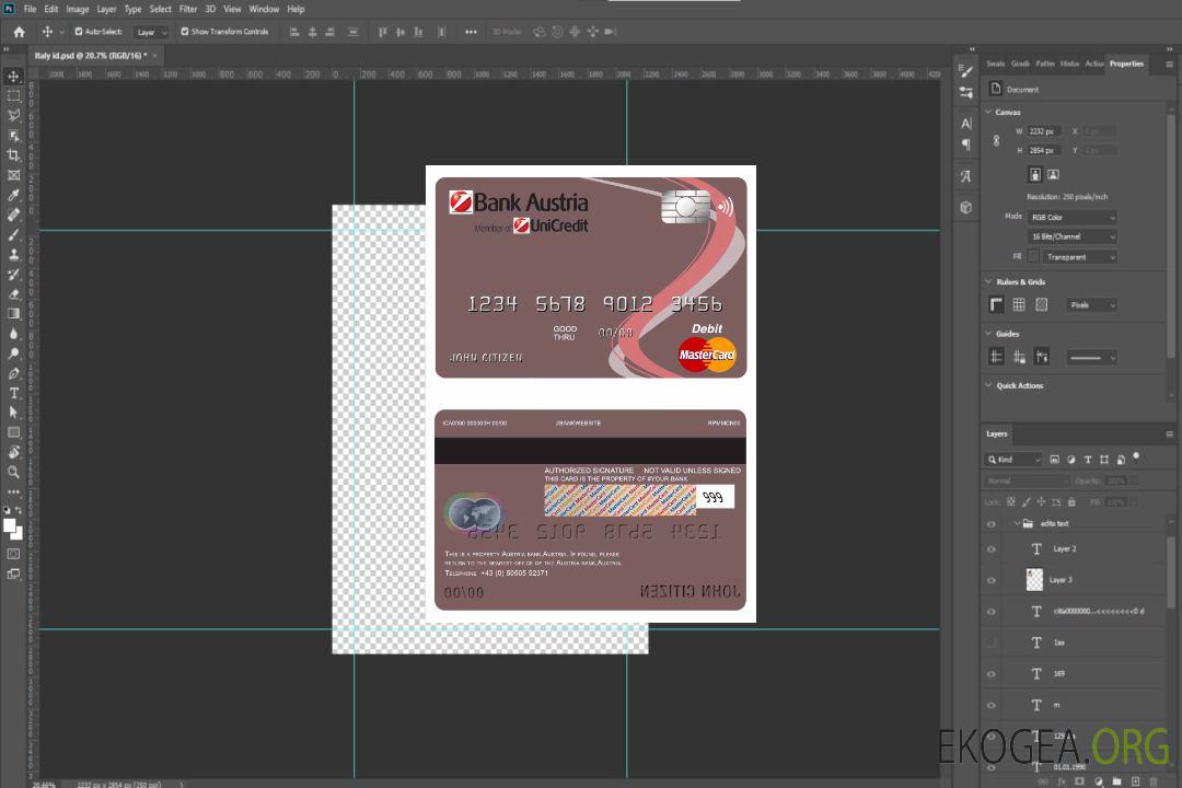 Carte de débit mastercard Austria Bank Autriche template Carte de débit mastercard Austria Bank Autriche template